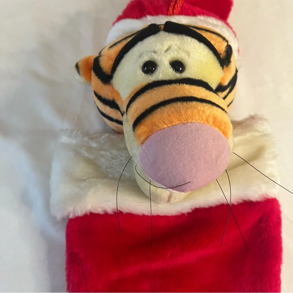 Vintage Disney Tigger Plush Christmas Stocking Winnie the Pooh Holiday Decor